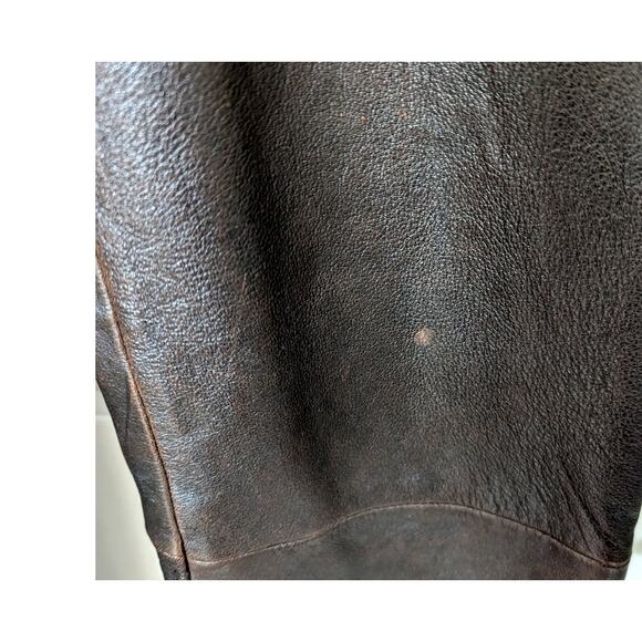 Wilson's Leather Maxima | Vintage Chocolate Brown Leather Pants | Size 6 - Picture 9 of 15